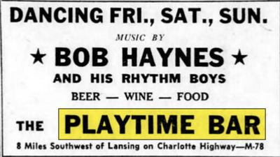 Playtime Bar (Murphys Bar) - Jan 9 1960 Ad